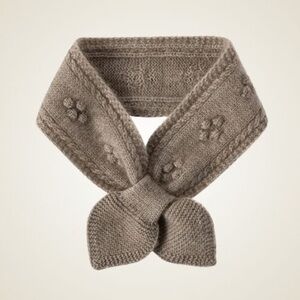 Elegant Brown wool blended Knit Scarf